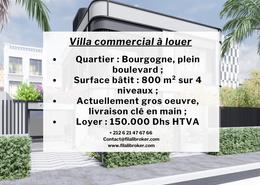 Villa Commerciale - 4 bathrooms for louer in Bourgogne - Casablanca