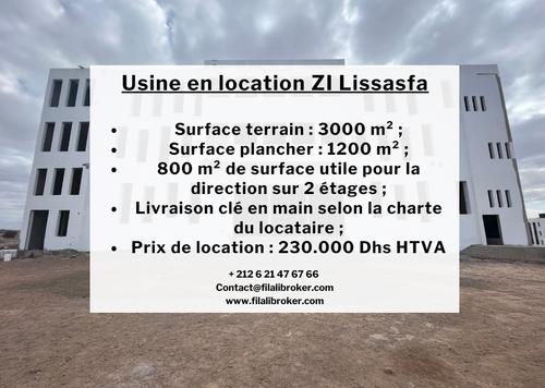 Usine - 4 bathrooms for louer in Zone Industrielle Lissasfa - Casablanca